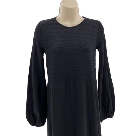 Pomander Place | NEW Black Double Knit Lennox Long Sleeve Maxi Dress Size S - Picture 6 of 13
